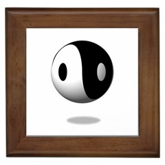 Yin Yang Framed Ceramic Tile by hlehnerer