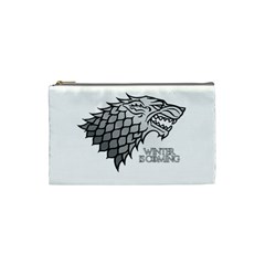 Winter Is Coming ( Stark ) 2 Cosmetic Bag (small) by Lab80