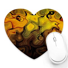 Modern Art Mouse Pad (heart) by Siebenhuehner