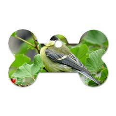 Songbird Dog Tag Bone (two Sided) by Siebenhuehner