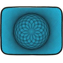 Spirograph Mini Fleece Blanket (two Sided) by Siebenhuehner