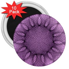 Mandala 3  Button Magnet (10 Pack) by Siebenhuehner
