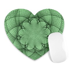 Spirograph Mouse Pad (heart) by Siebenhuehner