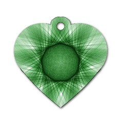 Spirograph Dog Tag Heart (two Sided) by Siebenhuehner