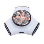 Spring Flowers 3 Port USB Hub Front