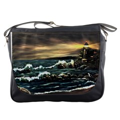  bridget s Lighthouse   By Ave Hurley Of Artrevu   Messenger Bag by ArtRave2