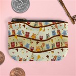 Autumn Owls Coin Change Purse Front