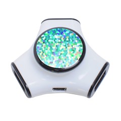 Mosaic Sparkley 1 3 Port Usb Hub by MedusArt