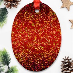 Glitter 3 Oval Ornament (two Sides) by MedusArt