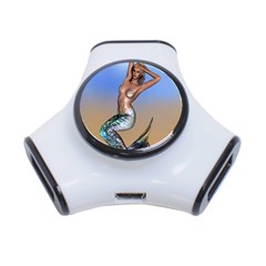 Sexy Mermaid On Beach 3 Port Usb Hub by goldenjackal