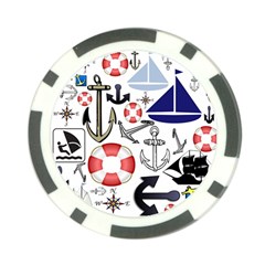 Nautical Collage Poker Chip by StuffOrSomething