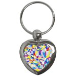 Fractured Facade Key Chain (Heart) Front