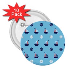 Summer Sailing 2 25  Button (10 Pack) by StuffOrSomething