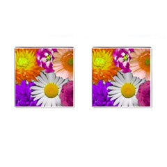 Lovely Flowers,purple Cufflinks (square) by ImpressiveMoments
