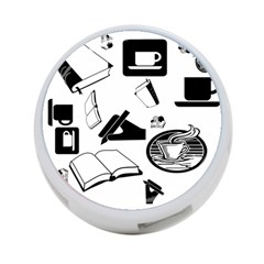 Books And Coffee 4-port Usb Hub (one Side) by StuffOrSomething