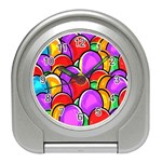Colored Easter Eggs Desk Alarm Clock Front