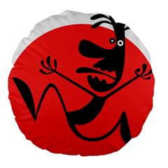Running Man 18  Premium Round Cushion  by StuffOrSomething