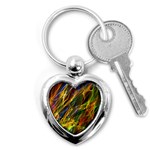Abstract Smoke Key Chain (Heart) Front