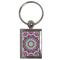 Flower Garden Key Chain (rectangle) by Zandiepants