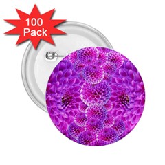 Purple Dahlias 2 25  Button (100 Pack) by FunWithFibro
