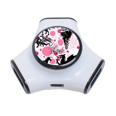 Fantasy In Pink 3 Port Usb Hub by StuffOrSomething
