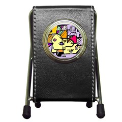 Fighting The Fog Stationery Holder Clock by FunWithFibro