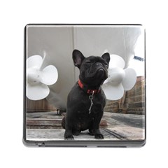 French Bulldog Memory Card Reader With Storage (square) by StuffOrSomething