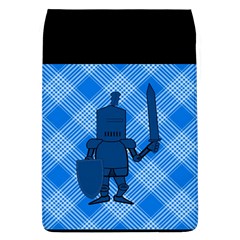 Blue Knight On Plaid Removable Flap Cover (large) by StuffOrSomething