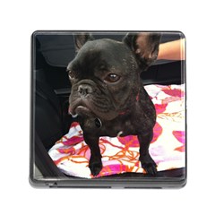 French Bulldog Sitting Memory Card Reader With Storage (square) by StuffOrSomething