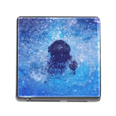 French Bulldog Swimming Memory Card Reader With Storage (square) by StuffOrSomething
