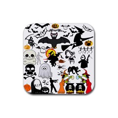 Halloween Mashup Drink Coaster (square) by StuffOrSomething