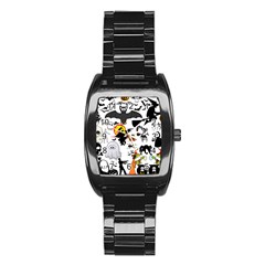 Halloween Mashup Stainless Steel Barrel Watch by StuffOrSomething