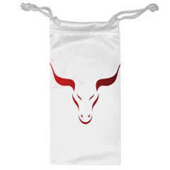 Stylized Symbol Red Bull Icon Design Jewelry Bag by rizovdesign