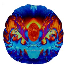 Escape From The Sun 18  Premium Round Cushion  by icarusismartdesigns