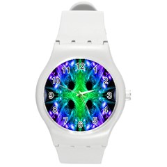 Alien Snowflake Plastic Sport Watch (medium) by icarusismartdesigns