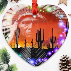 Ghost Dance Heart Ornament by icarusismartdesigns