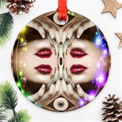 Magic Spell Round Ornament by icarusismartdesigns