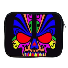 Skull In Colour Apple Ipad Zippered Sleeve by icarusismartdesigns