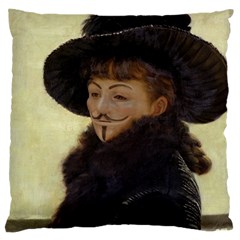 Anonymous Reading Large Cushion Case (single Sided)  by AnonMart