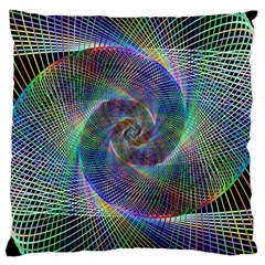 Psychedelic Spiral Large Cushion Case (two Sided)  by StuffOrSomething
