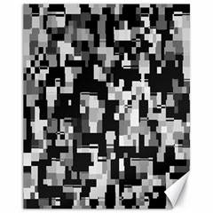 Background Noise In Black & White Canvas 11  X 14  (unframed) by StuffOrSomething