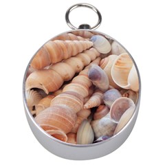 Sea Shells Silver Compass by yoursparklingshop