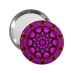 Pink Fractal Kaleidoscope  Handbag Mirror (2 25 ) by KirstenStar