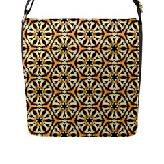 Faux Animal Print Pattern Flap Messenger Bag (l)  by GardenOfOphir