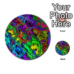 Powerfractal 4 Multi-purpose Cards (round) 