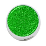 Sparkling Glitter Neon Green 4-Port USB Hub (Two Sides)  Back