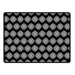 Abstract Knot Geometric Tile Pattern Double Sided Fleece Blanket (Small)  45 x34  Blanket Back
