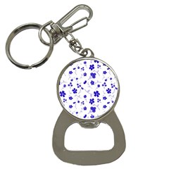 Sweet Shiny Flora Blue Bottle Opener Key Chains by ImpressiveMoments