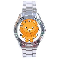 Kawaii Lion Stainless Steel Men s Watch by KawaiiKawaii