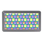 Colorful Whimsical Owl Pattern Memory Card Reader (Mini) Front